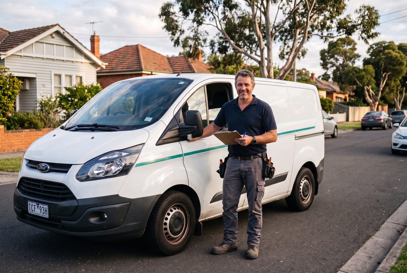 Local Rodent Control Melbourne technician with service van